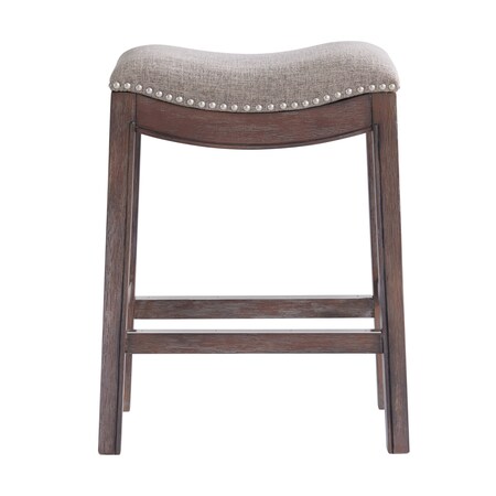 Alaterre Furniture Williston Counter Height Stool, Dark Brown ANWL05FDC